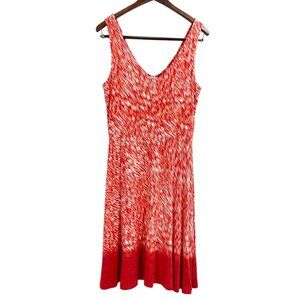 Athleta Jersey Knit Dreamin Dress Starfish Orange Reef Sleeveless Womens Medium